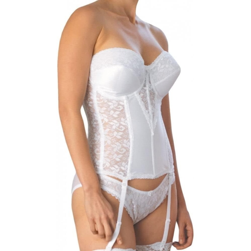 CARNIVAL LACE BUSTIER Overbust 32DD Torsolette BONED Cincher Shaper New Tags!